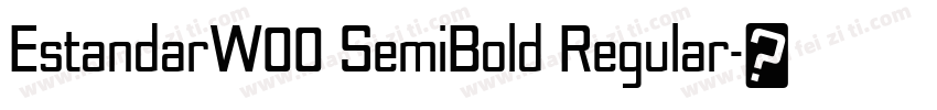 EstandarW00 SemiBold Regular字体转换